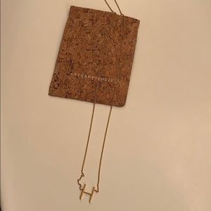 Anthropologie H necklace